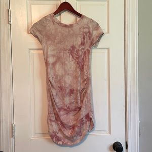 Pink tie dye maternity dress size small